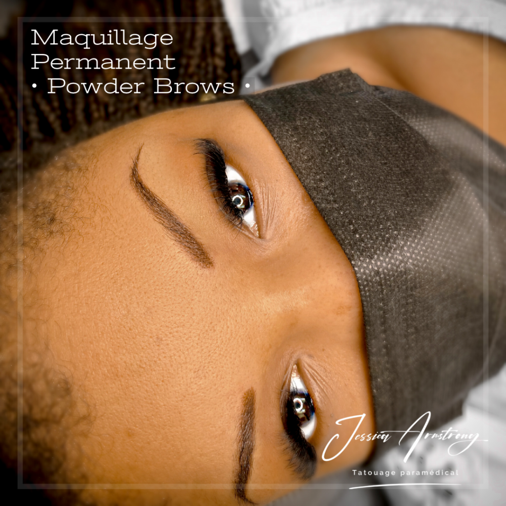 powder brow après